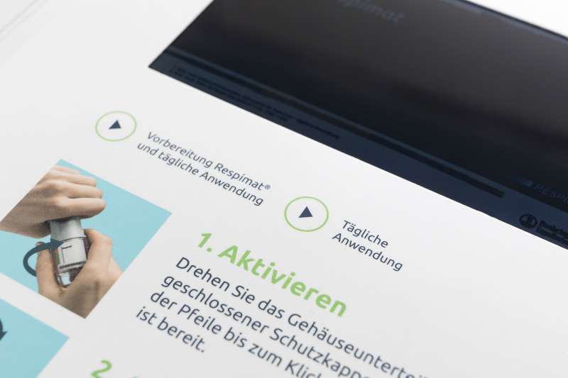 Video Booklet 4.3 Zoll HD Bildschirm für Boehringer Ingelheim