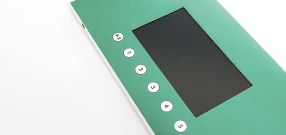 Video Booklet 5 Zoll IPS Bildschirm